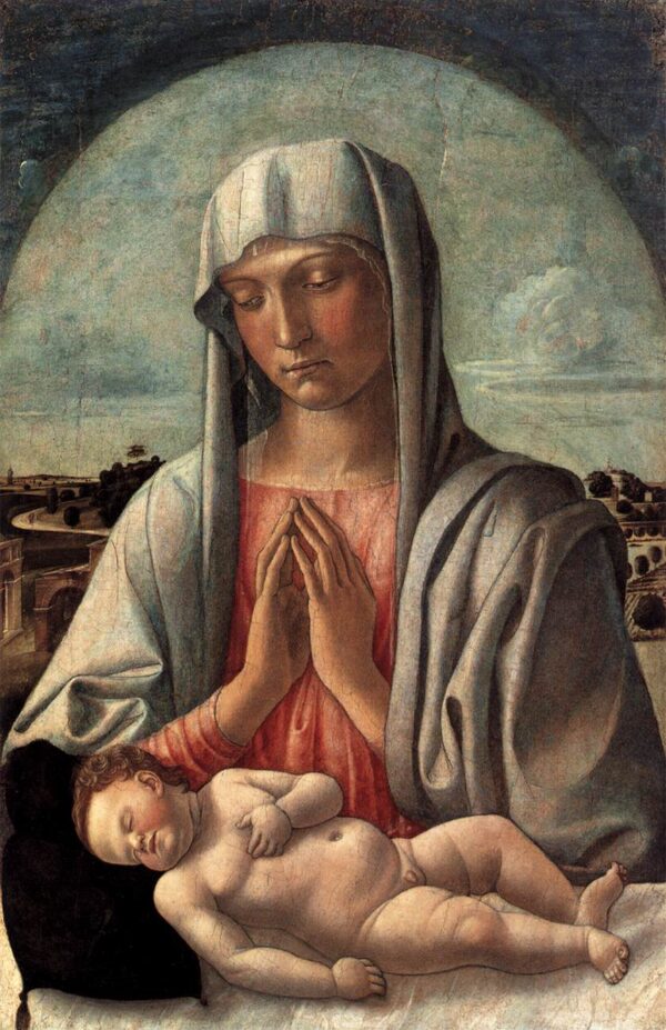 Met – Madonna and Child by Giovanni Bellini, hand-painted oil painting reproduction