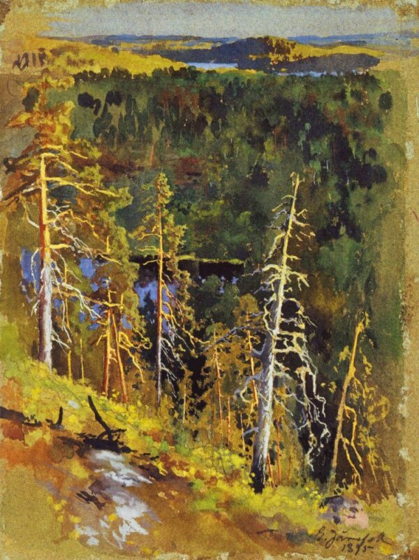 Metsamaisema by Eero Järnefelt, hand-painted oil painting reproduction