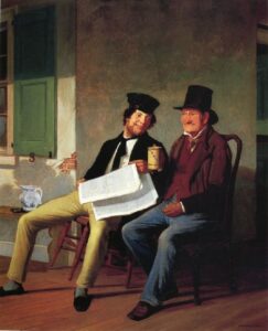 Mexican News by James Goodwyn Clonney, hand-painted oil painting reproduction