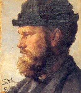 Michael Ancher by Peder Severin Krøyer, hand-painted oil painting reproduction