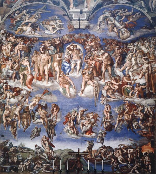 The Last Judgement by Michelangelo, hand-painted oil painting reproduction