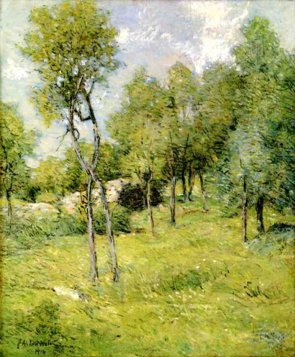 Midsummer Landscape by Julian Alden Weir, hand-painted oil painting reproduction