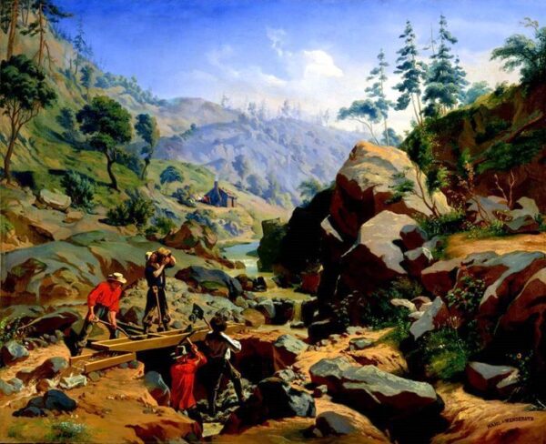 Miners in the Sierras by Charles Christian Nahl, hand-painted oil painting reproduction