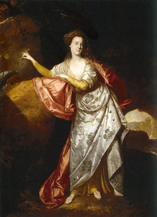 Portrait of Ann Brown in the Role of Miranda by Johann Zoffany, hand-painted oil painting reproduction