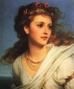 Miranda 1878 by Sir Frank Dicksee, hand-painted oil painting reproduction
