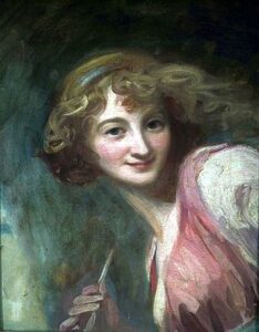 Mirth by George Romney, hand-painted oil painting reproduction