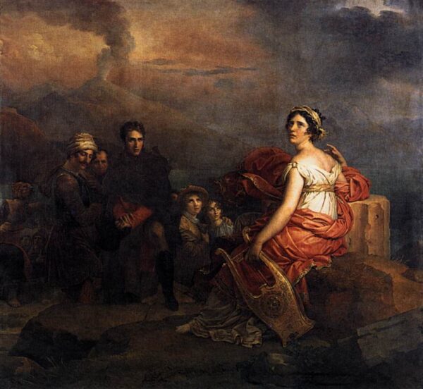 Corinne at Cape Miseno by François Gérard, hand-painted oil painting reproduction