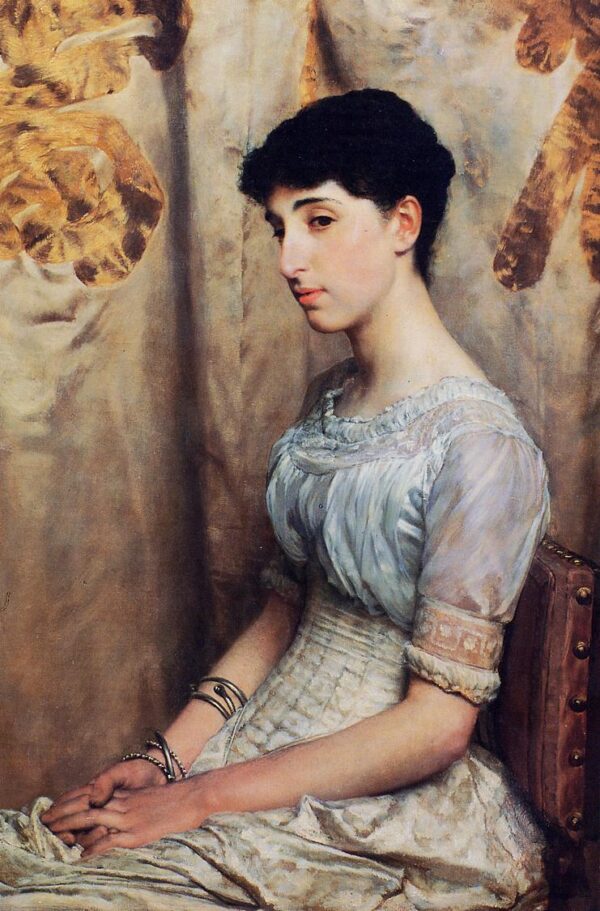 Miss Alice Lewis by Lawrence Alma-Tadema, hand-painted oil painting reproduction