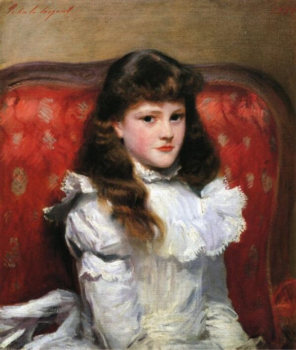 Miss Cara Burch by John Singer Sargent, hand-painted oil painting reproduction
