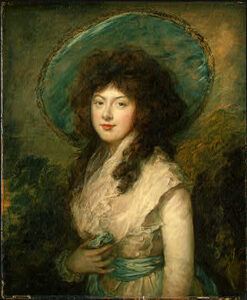 Miss Catherine Tatton by Gainsborough, hand-painted oil painting reproduction
