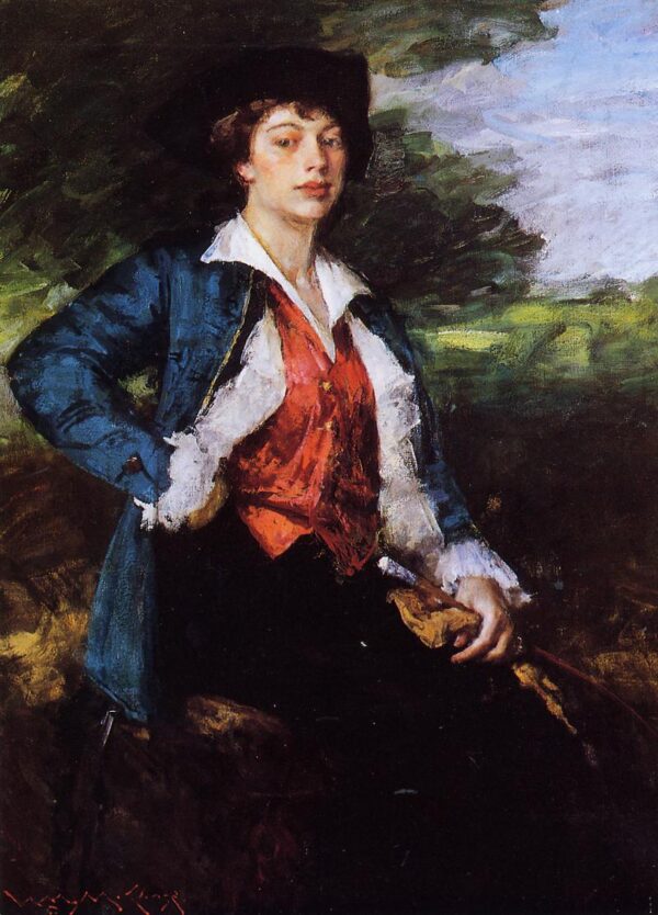 Miss L. aka Isabella Lathrop by William Merritt Chase, hand-painted oil painting reproduction