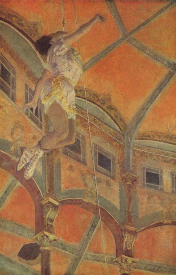 Miss La La at the Cirque Fernando by Edgar Degas, hand-painted oil painting reproduction