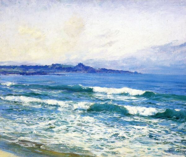 Mission Point by Guy Rose, hand-painted oil reproduction
