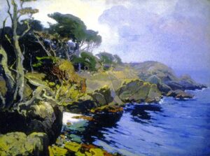 Mist Veiled Days Monterey by Franz Bischoff, hand-painted oil painting reproduction