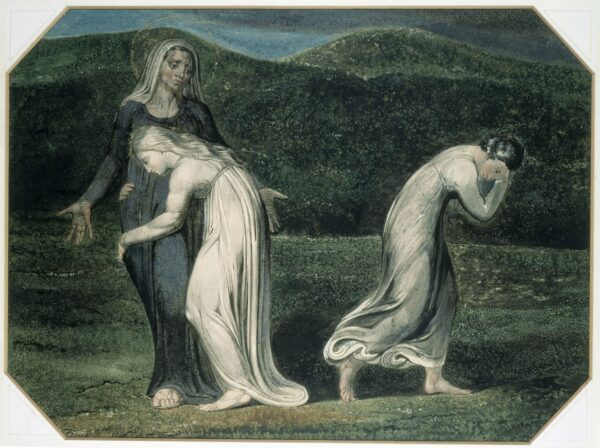 Naomi Entreating Ruth and Orpah to Return to the Land of Moab by William Blake, hand-painted oil painting reproduction