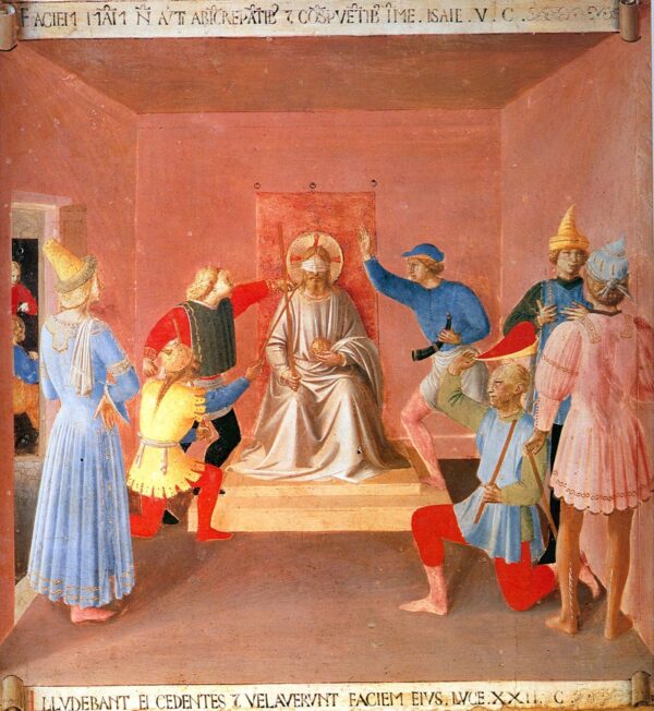 Mocking of Christ by Fra Angelico, hand-painted oil reproduction