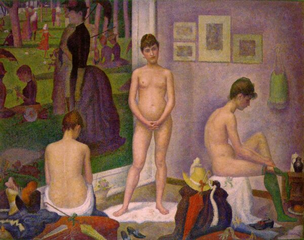 Models by Georges Pierre Seurat, hand-painted oil painting reproduction