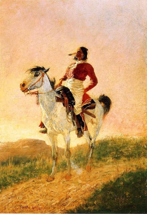 Modern Comanche by Frederic Remington, hand-painted oil painting reproduction