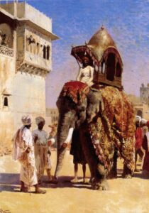 Mogul’s Elephant by Edwin Lord Weeks, hand-painted oil painting reproduction