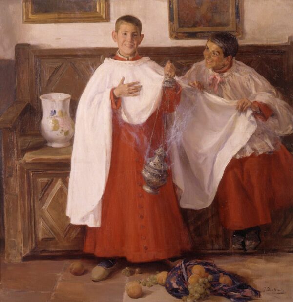 Monaguillos by José Benlliure y Gil, hand-painted oil painting reproduction