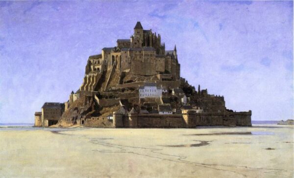 Mont Saint Michel by William Stanley Haseltine, hand-painted oil painting reproduction
