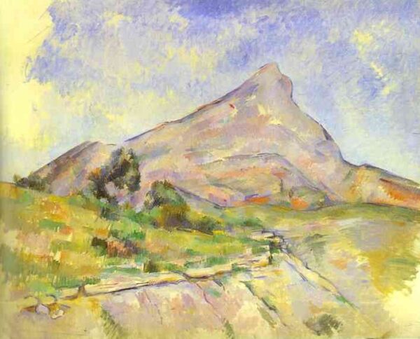 Mont Sainte Victoire Light by Paul Cézanne, hand-painted oil painting reproduction