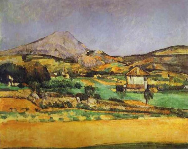Montagne Sainte Victoire Day by Paul Cézanne, hand-painted oil painting reproduction
