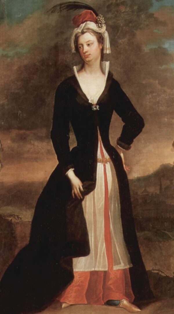 Portrait of Lady Mary Wortley Montagu by Charles Jervas, hand-painted oil painting reproduction