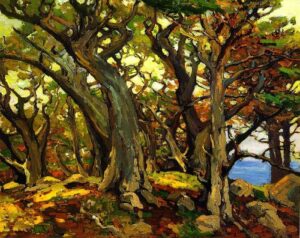 Monterey Cypress by Franz Bischoff, hand-painted oil painting reproduction