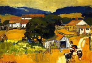 Monterey Farm by Franz Bischoff, hand-painted oil painting reproduction