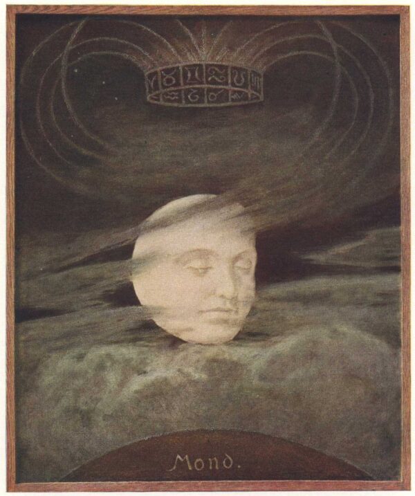 Moon by Hans Thoma, hand-painted oil painting reproduction