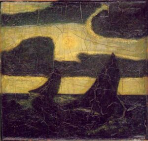Moonlight Marine by Albert Pinkham Ryder, hand-painted oil painting reproduction