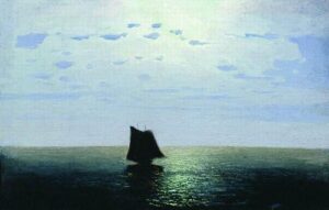 Moonlight Sea by Arkhip Kuindzhi, hand-painted oil painting reproduction