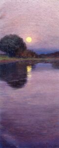 Moonrise 1916 by Arthur Wesley Dow, hand-painted oil painting reproduction