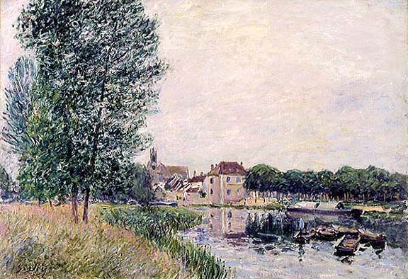 Moret-Sur-Loing by Alfred Sisley, hand-painted oil reproduction