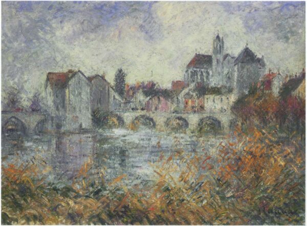 Moret sur Loing en Automne by Gustave Loiseau, hand-painted oil painting reproduction