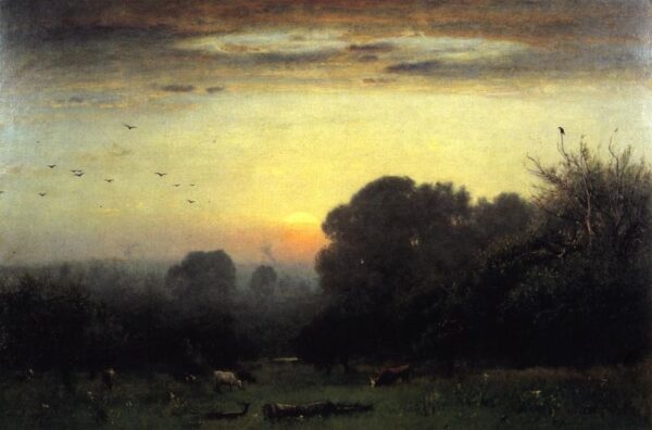 Morning by George Inness, hand-painted oil painting reproduction