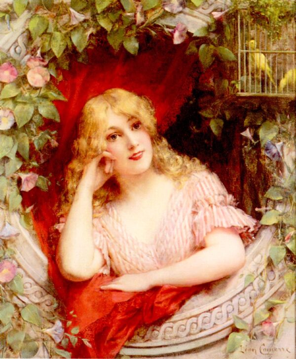 Morning Glories by Leon Francois Comerre, hand-painted oil painting reproduction
