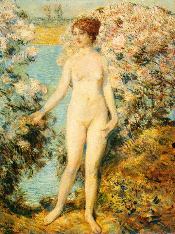 Morning, Old Lyme by Frederick Childe Hassam, hand-painted oil painting reproduction