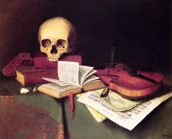 Mortality and Immortality by William Michael Harnett, hand-painted oil painting reproduction