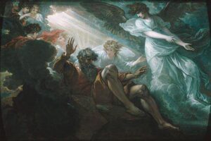 Moses Shown the Promised Land by Benjamin West, hand-painted oil painting reproduction