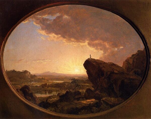 Moses Viewing the Promised Land by Frederic Edwin Church, hand-painted oil reproduction