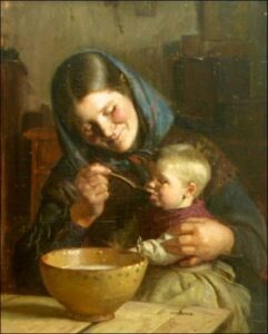 Mother and Child by Anna Ancher, hand-painted oil painting reproduction
