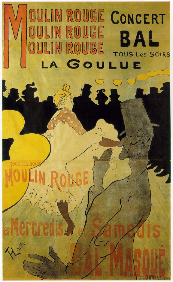 Moulin Rouge La Goulue by Toulouse-Lautrec, hand-painted oil reproduction