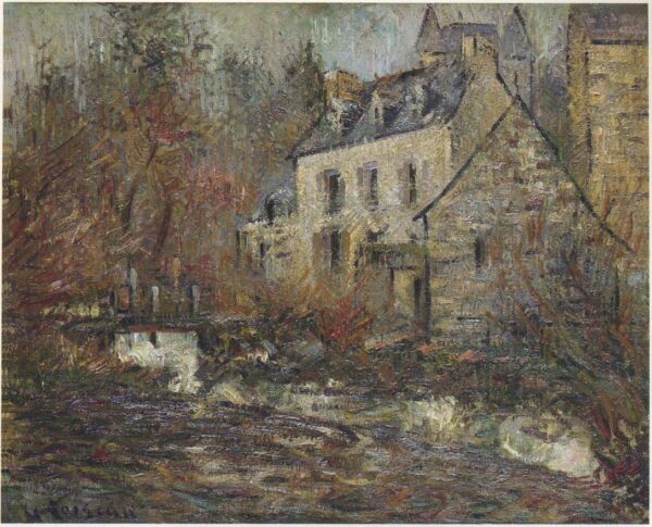 Moulin Simondou a Pont Aven by Gustave Loiseau, hand-painted oil painting reproduction