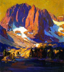 Mount Alice at Sunset by Franz Bischoff, hand-painted oil painting reproduction