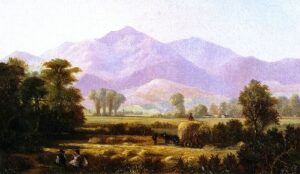 Mount Diablo from Near Pleasanton by Edwin Deakin, hand-painted oil painting reproduction