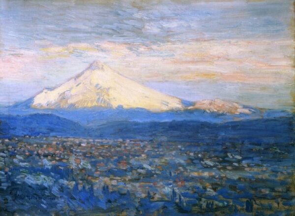 Mount Hood by Frederick Childe Hassam, hand-painted oil reproduction