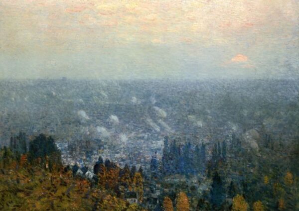 Mount Hood and the Valley of the Willamette by Frederick Childe Hassam, hand-painted oil reproduction