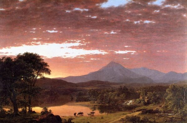 Mount Ktaadn by Frederic Edwin Church, hand-painted oil painting reproduction